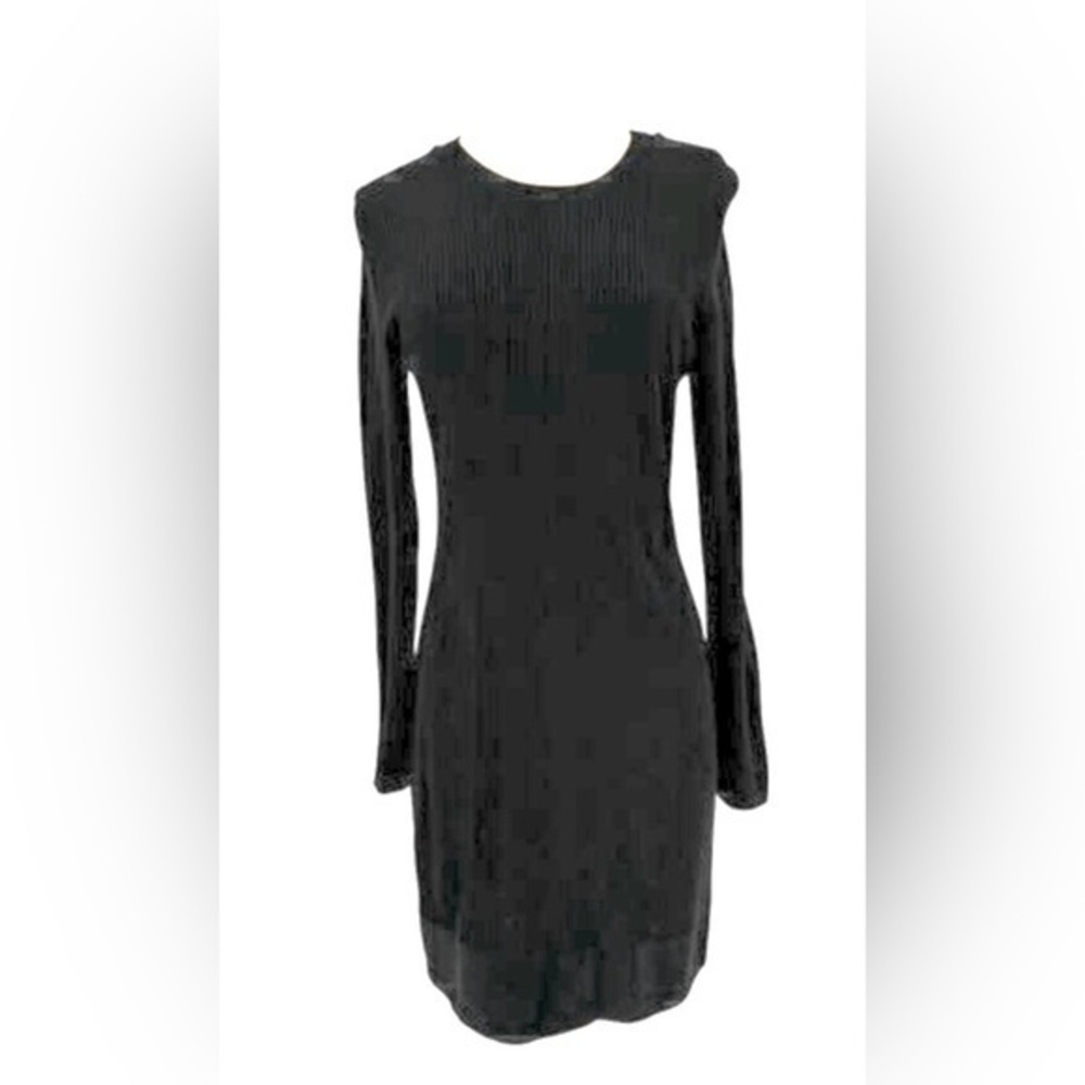 Marc By Marc Jacobs minimalist,  normcore, designer Black Long Sleeve Dress